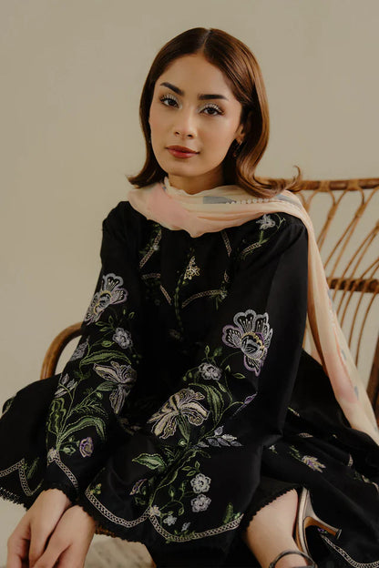 Khaddar 3 Piece Embroidered Dress - 392