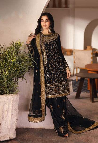 Summer Unstitched 3PCs Embroidered Lawn Dress With Chiffon Dupatta - 464