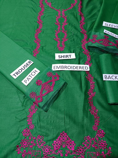 Lawn 2 Piece Embroidered Dress - 348