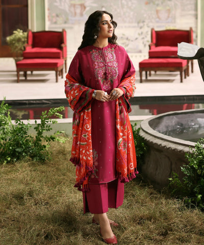 Dhanak 3 Piece Embroidered Dress - 441