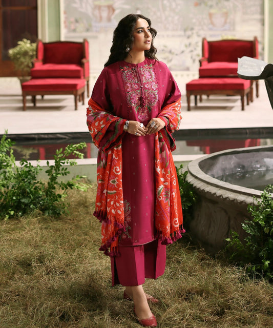 Dhanak 3 Piece Embroidered Dress - 441