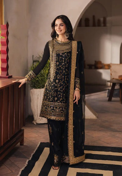 Summer Unstitched 3PCs Embroidered Lawn Dress With Chiffon Dupatta - 464