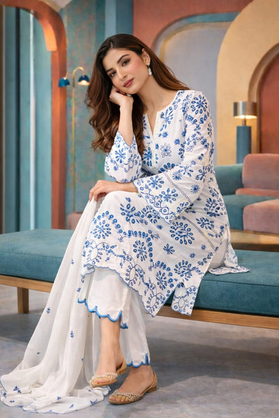 Winter 3PC Khaddar Embroidered Suit -223