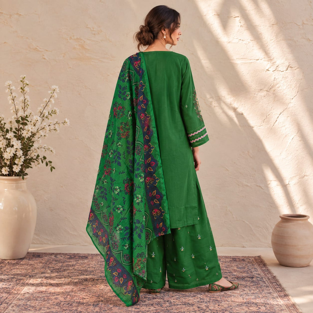 Summer Stitched 3PCs Embroidered Lawn Dress - TS 09