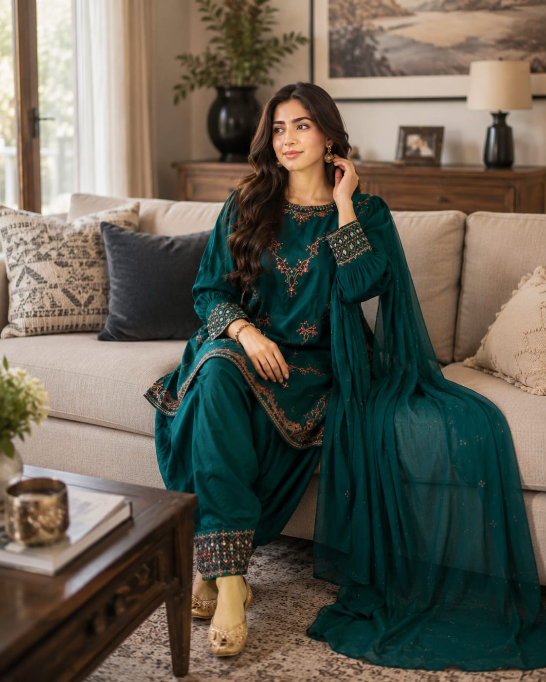 Summer Unstitched 3 Piece Embroidered Lawn Dress - 375