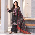 Winter Stitched 3PC Dhanak Embroidered Dress - TW 20
