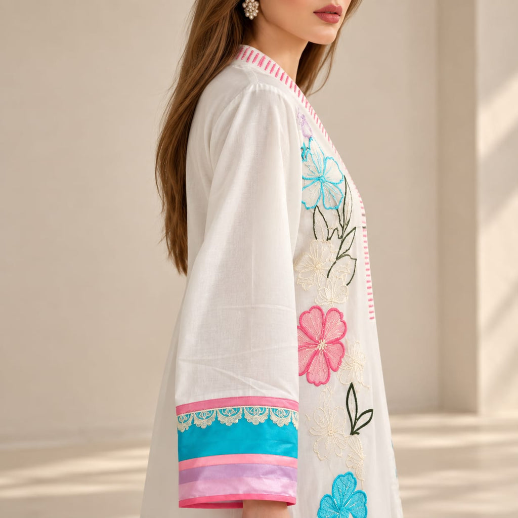 Summer Stitched 3PCs Embroidered Lawn Dress  -TS 23