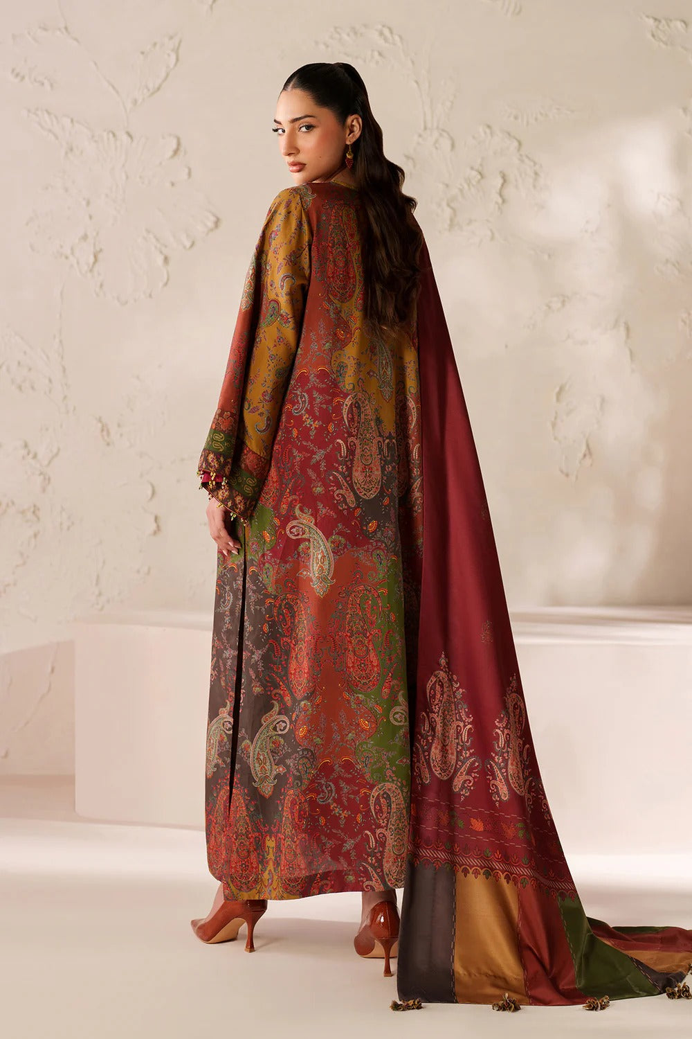 Summer Unstitched 3PCs Digital Printed Lawn Dress With Digital Printed Lawn Dupatta  - 468