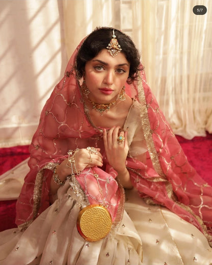 Kataan Silk 3pc Winter Embroidered Dress - 273