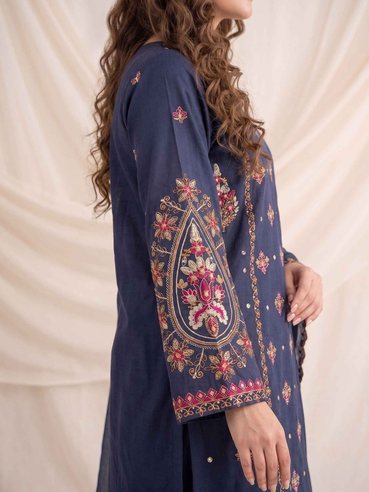 Summer Stitched 3 Piece Embroidered Lawn Dress- TS 14