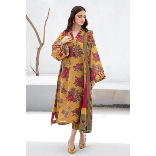 Lawn Unstitched 3 Piece Printed Dress – 130
