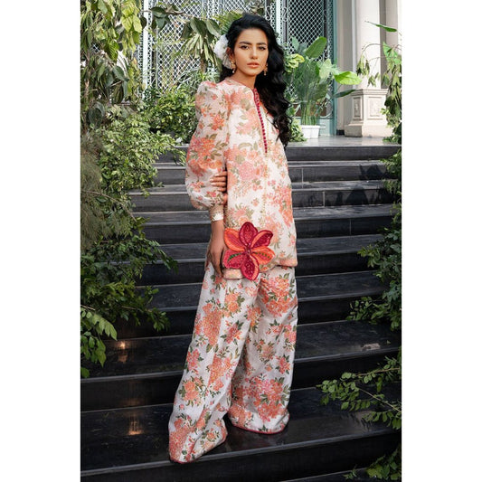 Lawn Unstitched 2 Piece Printed Dress – 161