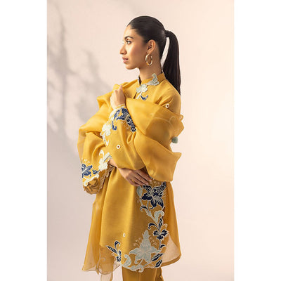 Lawn 3 Piece Embroidered Dress -187
