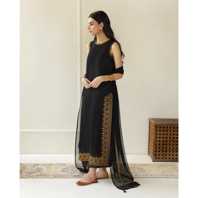 Lawn 3 Piece Embroidered Dress - 66