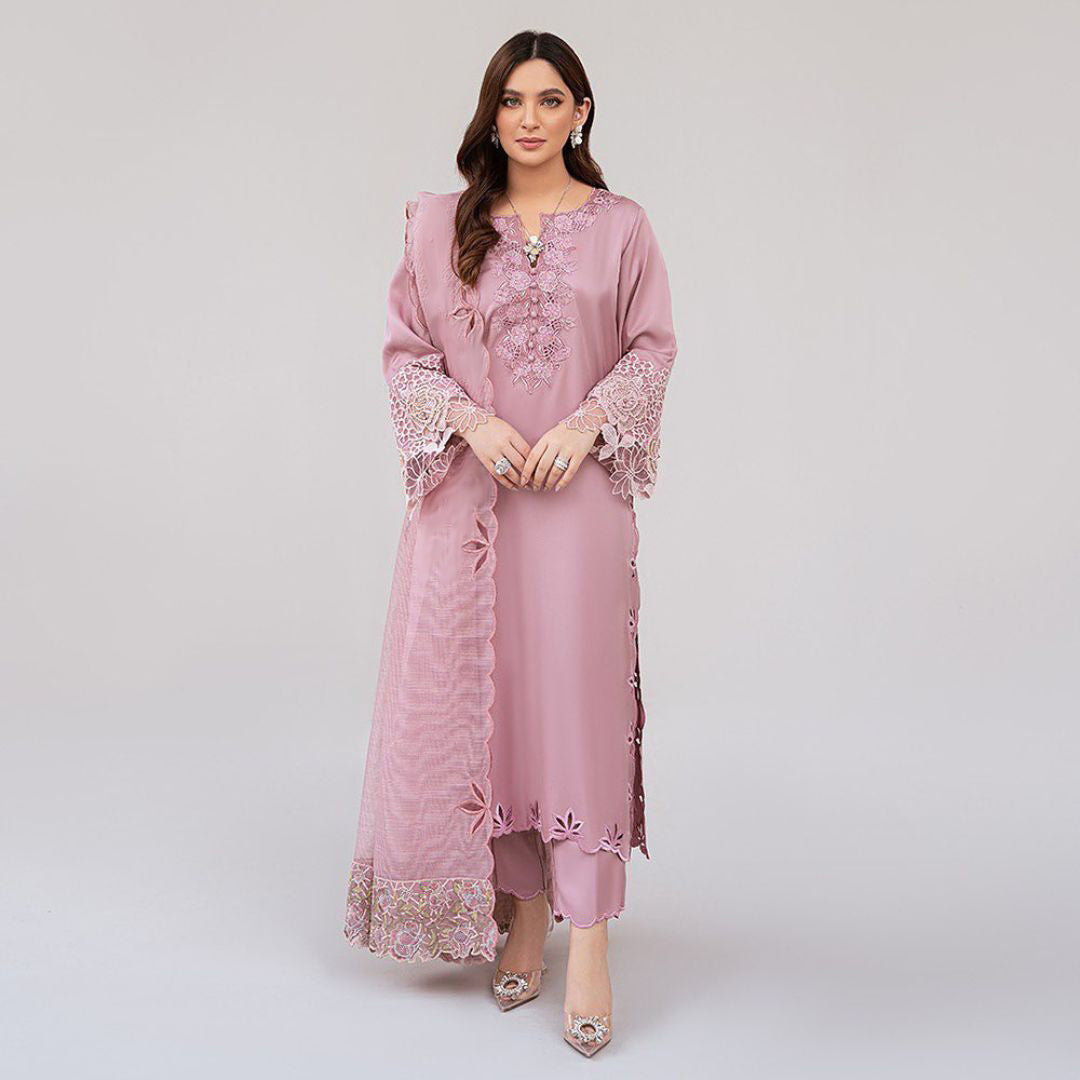 Lawn Unstitched 3 Piece Embroidered Dress - 69