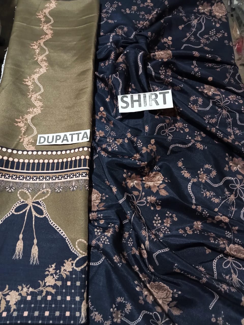 Karandi Printed 3 Piece Dress - 13