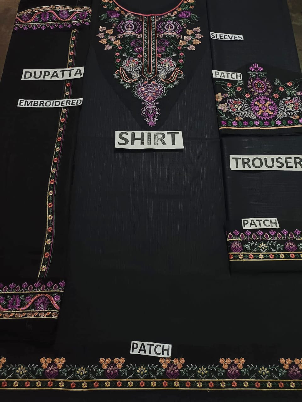 Khaddar Unstitched 3 Piece Embroidered Dress - 16