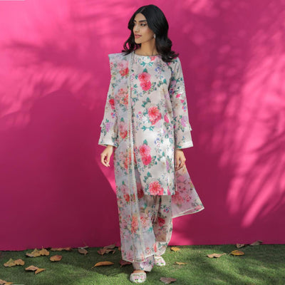 Lawn 3 Piece Printed Dress – 15