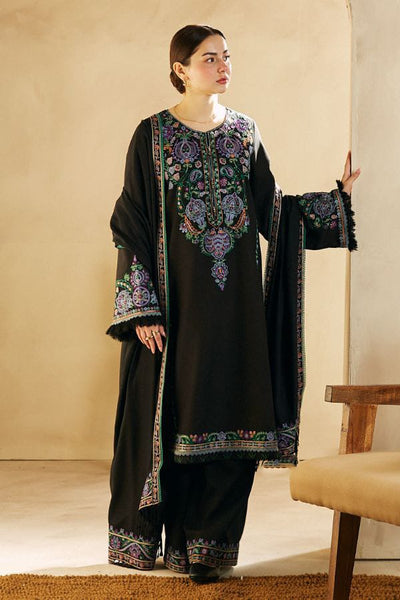 Khaddar 3 Piece Embroidered Dress - 16