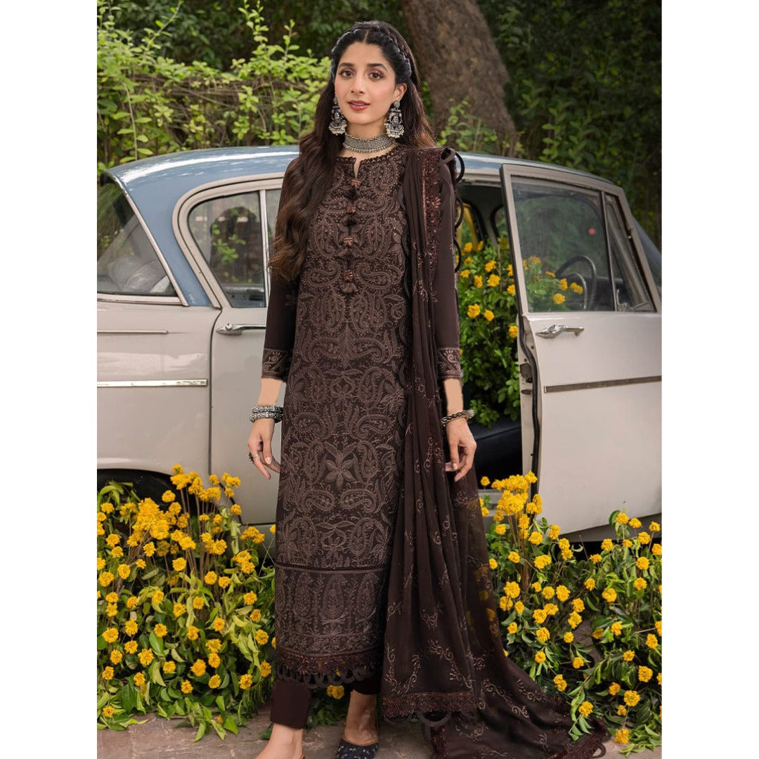 Lawn Unstitched 3 Piece Embroidered Dress - 147