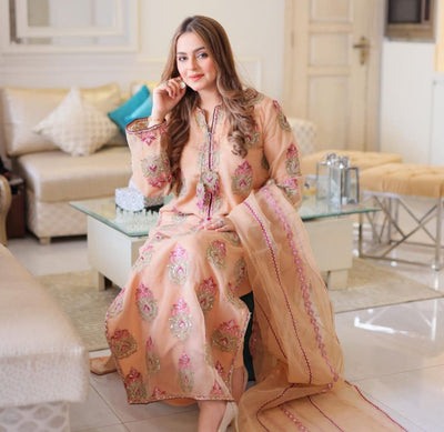 Lawn 3 Piece Embroidered Dress -212