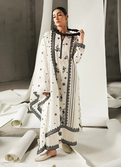 Khaddar 3 Piece Embroidered Dress -261