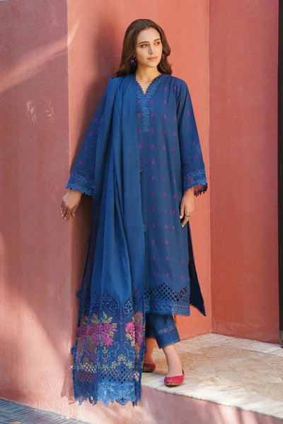 Dhanak 3 Piece Embroidered Dress - 266
