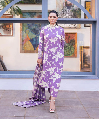 Lawn 3 Piece Printed Dress - 298
