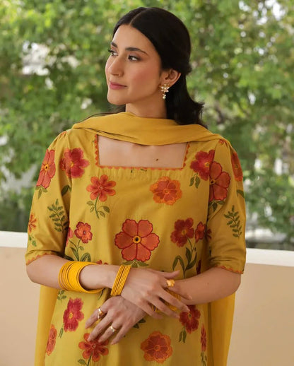 Lawn 3 Piece Embroidered Dress - 388