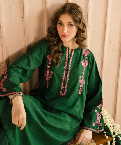 Summer Unstitched 3PCs Embroidered Lawn Dress With Lawn Dupatta  - 251