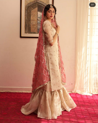 Kataan Silk 3pc Winter Embroidered Dress - 273