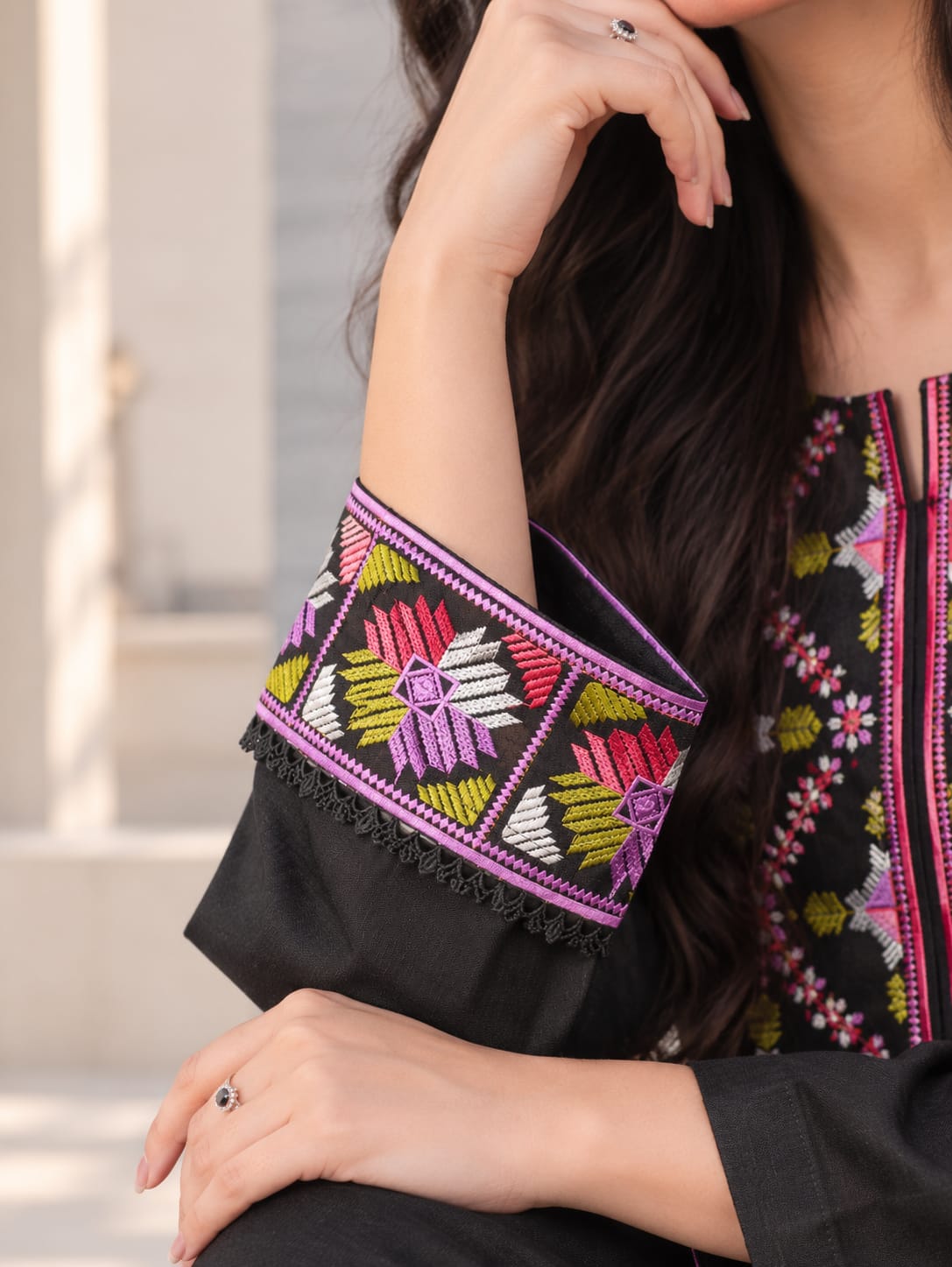 Winter Stitched 3PC Dhanak Embroidered Dress - TW 20