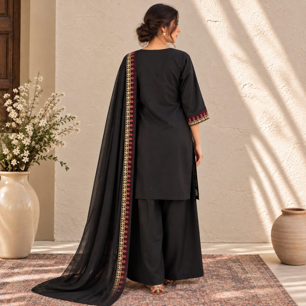 Summer Stitched 3 Piece Embroidered Lawn Dress - TS 01
