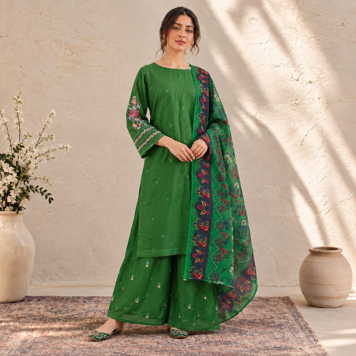 Summer Stitched 3PCs Embroidered Lawn Dress - TS 09