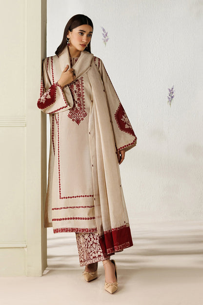 Summer Unstitched 3 Piece Embroidered Lawn Dress - 500
