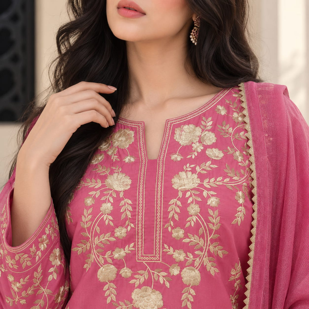Summer Stitched 3 Piece Embroidered Lawn Dress - TS 12