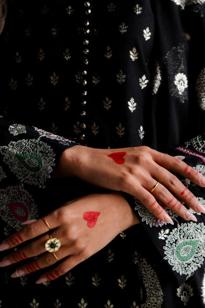 Dhanak 3 Piece Embroidered Dress - 267