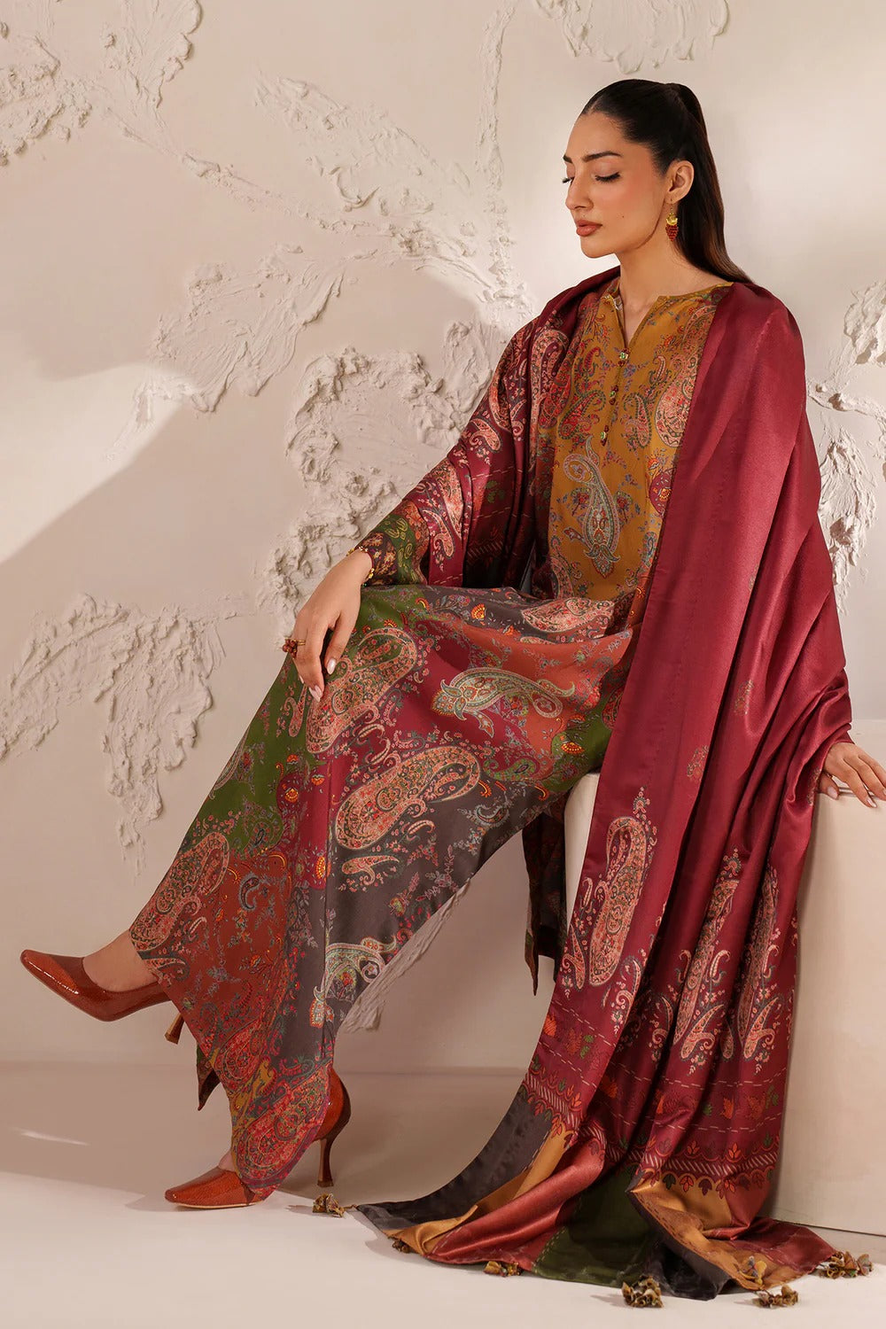 Summer Unstitched 3PCs Digital Printed Lawn Dress With Digital Printed Lawn Dupatta  - 468