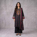 Winter Stitched Khaddar 3 Piece Embroidered Dress -TW 06