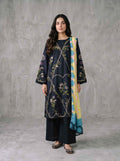 Winter Stitched Khaddar 3 Piece Embroidered Dress - TW 22