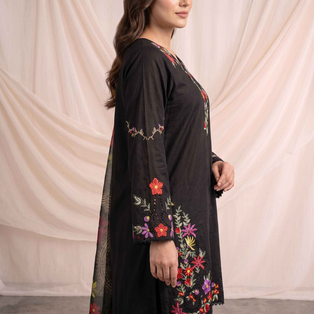 Summer Stitched 3 Piece Embroidered Lawn Dress - TS 08