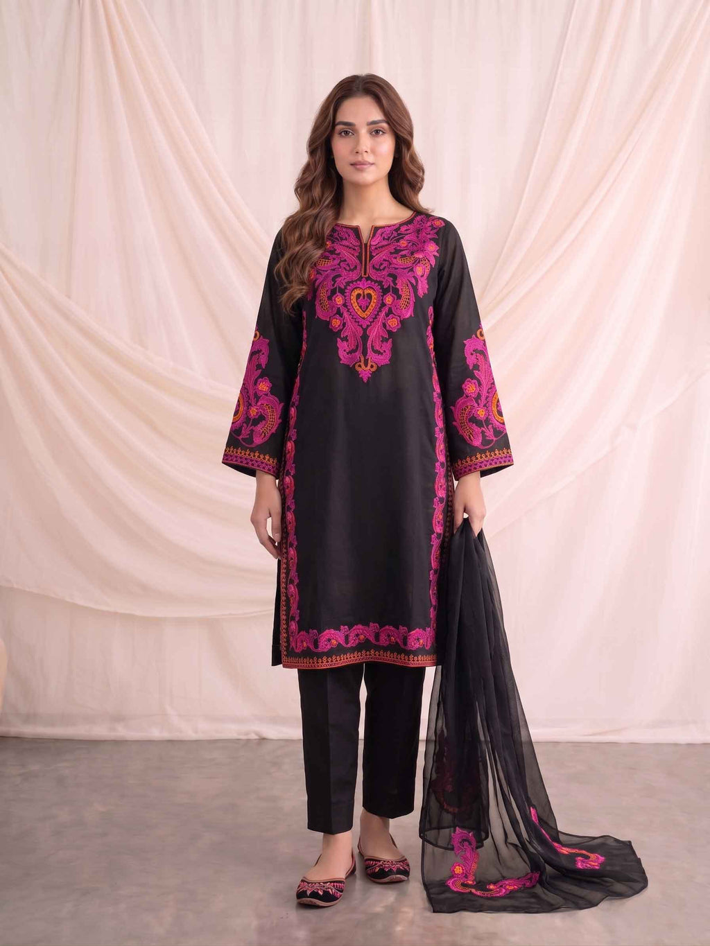 Summer Stitched 3 Piece Embroidered Lawn Dress - TS 11
