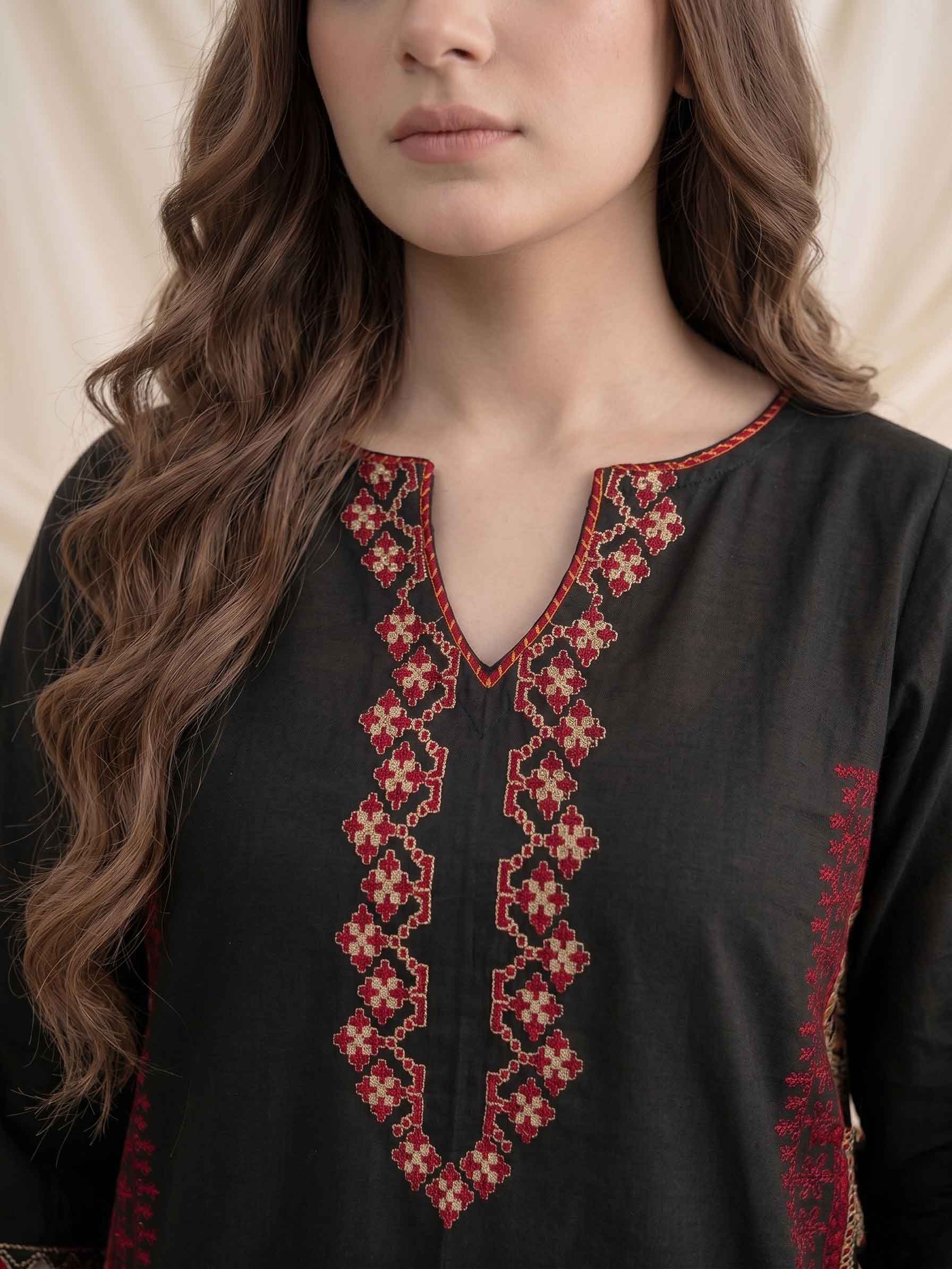 Summer Stitched 3PCs Embroidered Lawn Dress   - TS 19