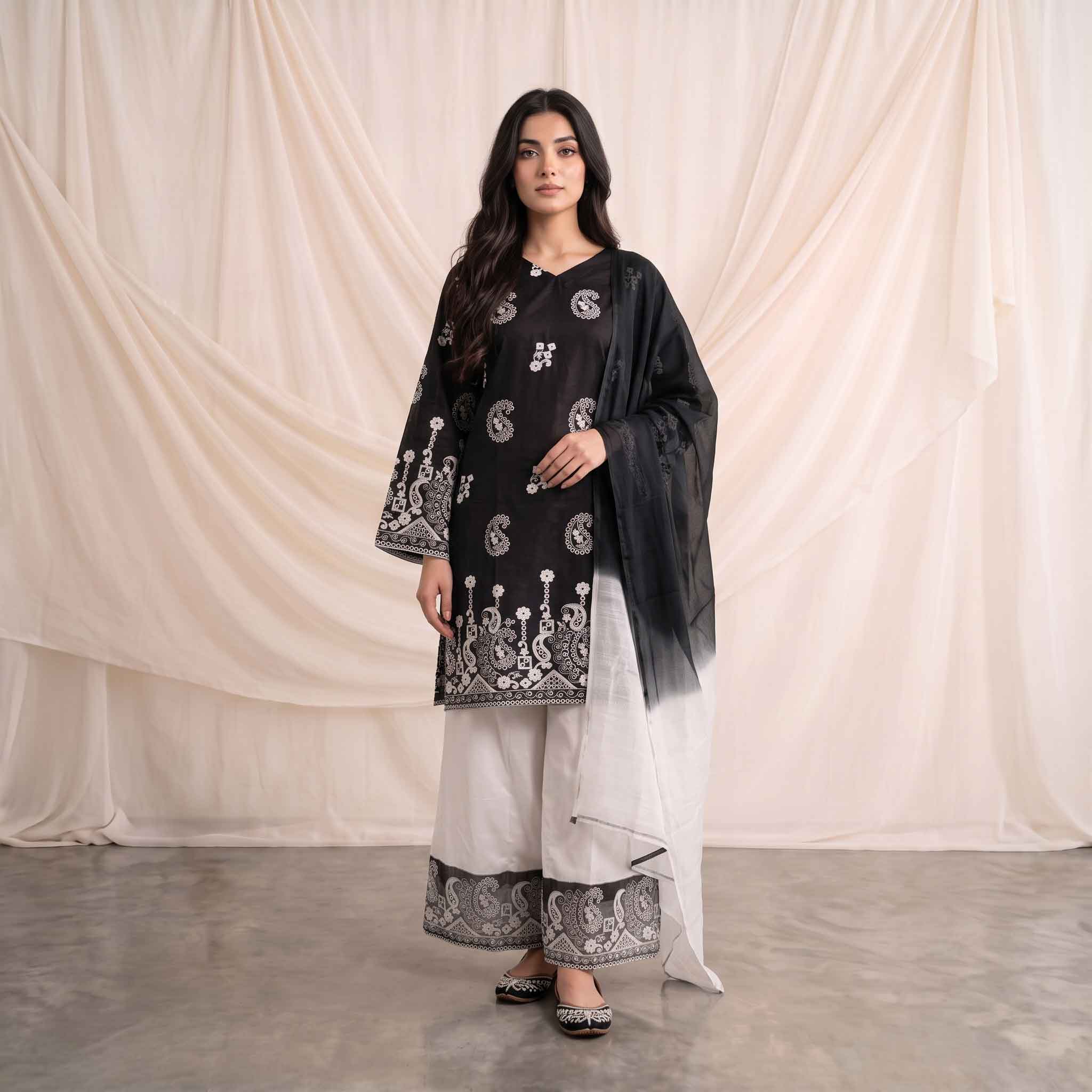 Summer Stitched 3PCs Embroidered Lawn Dress - TS 04