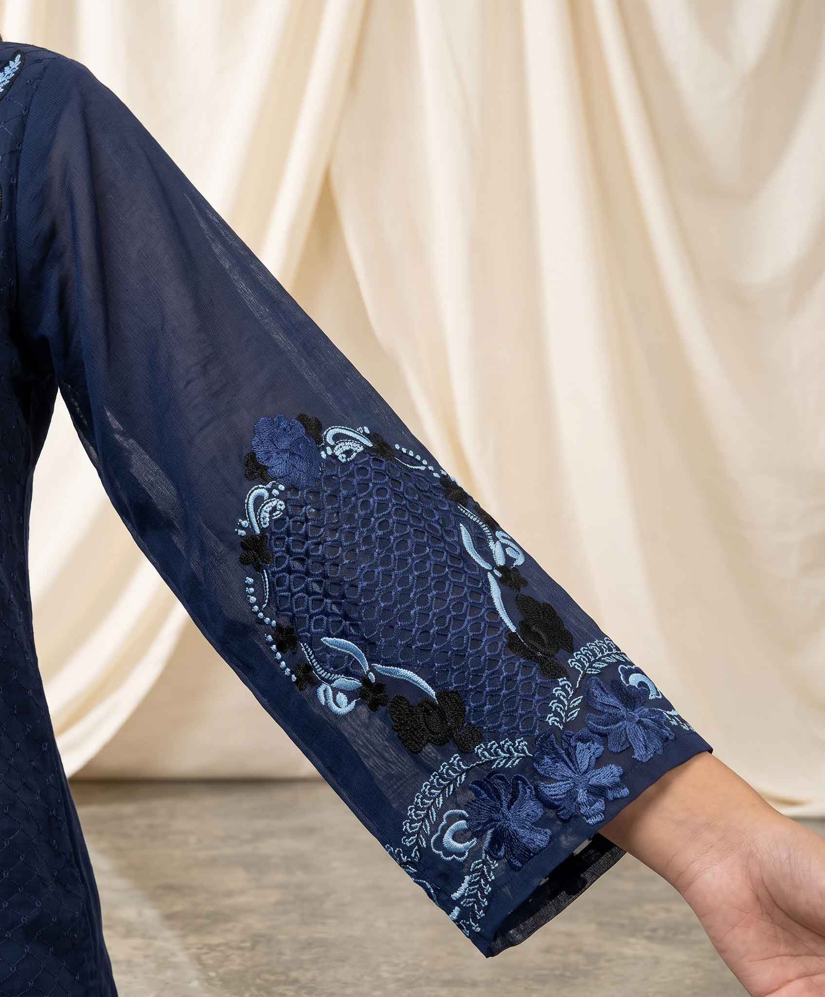 Summer Stitched 3PCs Embroidered Lawn Dress   - TS 06