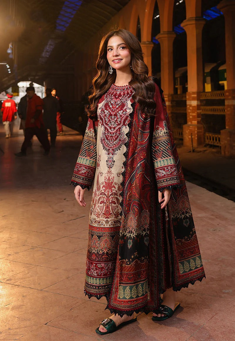 Winter 3PC Karandi Digital Print Dress - 431