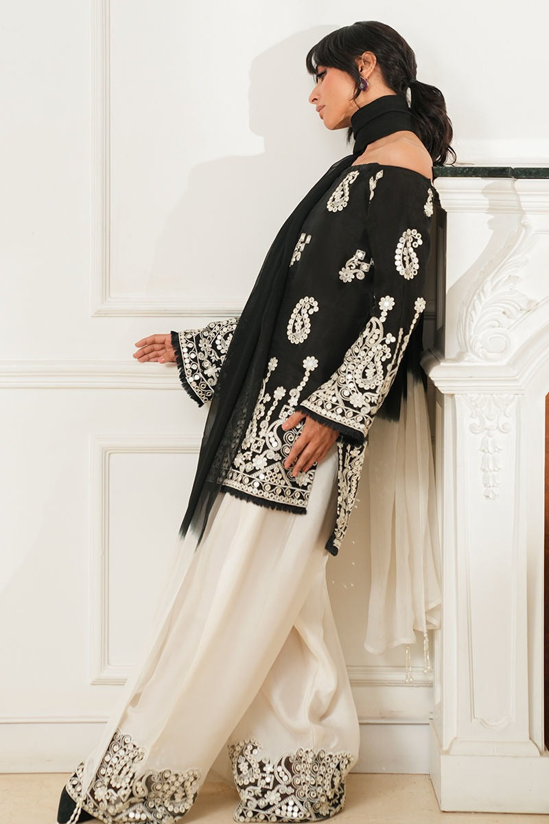 Summer Unstitched 3PCs Embroidered Lawn Dress With Monaar Lawn Dupatta - 490