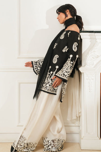 Summer Unstitched 3PCs Embroidered Lawn Dress With Monaar Lawn Dupatta - 490