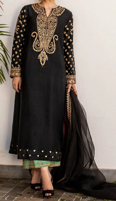 Kataan Silk 3 Piece Embroidered - 463