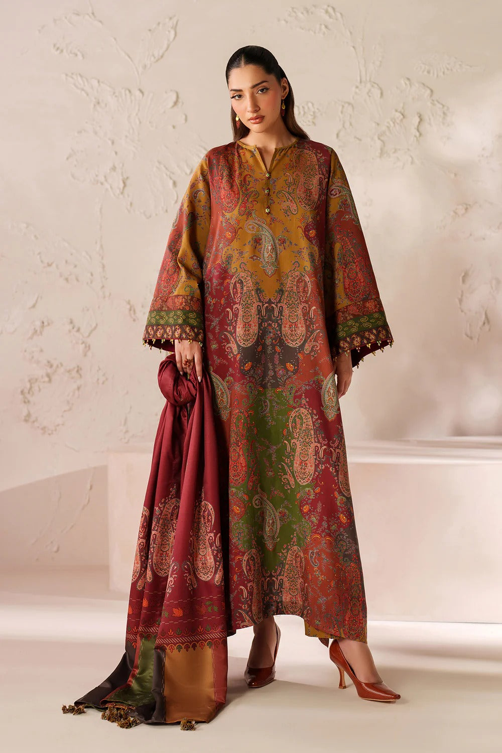 Summer Unstitched 3PCs Digital Printed Lawn Dress With Digital Printed Lawn Dupatta  - 468